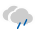 Estado del cielo: Muy nuboso con lluvia escasa